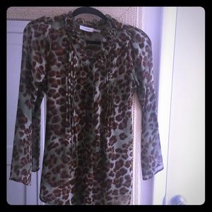 Leopard print blouse